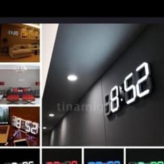 No.7　残りあとわずか❗最安値‼️3D　LED　デジタル　壁時計　置時計のサムネイル