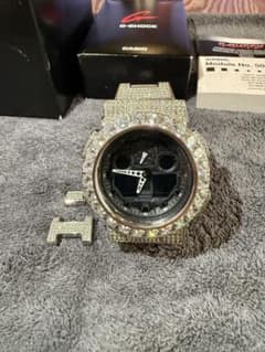 G-SHOCK ga-100 スワロフスキー　クリスタル　カスタム　ICE G-SHOCK ga-100 スワロフスキー クリスタル カスタム ICE - メルカリ