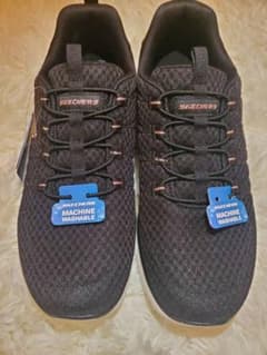 SKECHERS スケッチャーズ スニーカー ブラック×ピンクのサムネイル