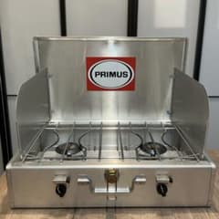 IWATANI PRIMUSツーバーナーコンロ 動作未確認 P-2BAL型 バーベキュー・調理用品