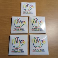 【新品未使用】東京デフリンピック　ピンバッジ×5個のサムネイル