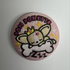 ナルミヤキャラクターズ 刺繍缶バッジ ポンポネット　クー