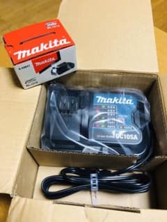 【新品】マキタ純正　充電器(DC10SA)&充電池(BL1015)のサムネイル