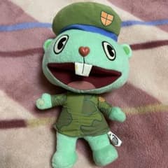 【欠品・汚れあり】ハッピーツリーフレンズ フリッピー ぬいぐるみ 当時物 欠品・汚れあり】ハッピーツリーフレンズ フリッピー ぬいぐるみ 当時