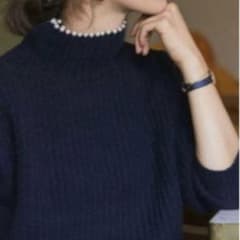 seventen by miho kawahito パールタートルネック 黒 - メルカリ