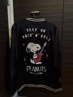 スヌーピー PEANUTS スカジャン メンズ M リバーシブル - メルカリ