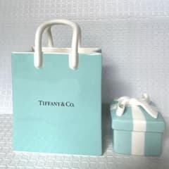 Tiffanyティファニー ショッパー型・ブルーボックス型小物入れ2点
