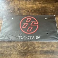 展示車用ナンバープレート　TOYOTA 86のサムネイル