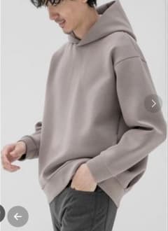 【新品未使用】GLOBAL WORK ライトクッションパーカー モカMのサムネイル