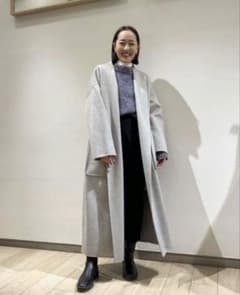 ⭐︎再値下げ⭐︎DES PRÉS ダブルフェイスメルトンビーバー ベルテッドコートのサムネイル