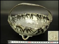 茶道具 乾山 写 雪笹 手付鉢 美品(P409) 茶道具 乾山 写 雪笹 手付鉢 美品(P409) - メルカリ