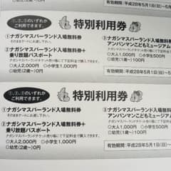長島スパーランド 割引券 4名分のサムネイル