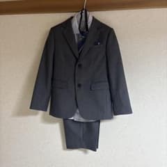 キッズ フォーマルスーツ 130cm グレーのサムネイル