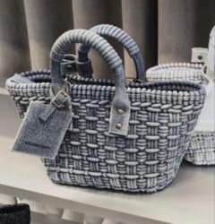 BALENCIAGA ビストロ バスケットXS かごバッグ デニム - メルカリ