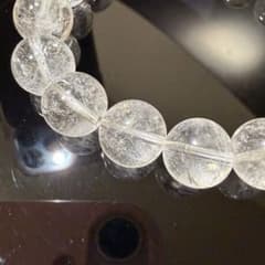 ✨極透明 大玉✨アイリスクォーツ 12mm 17玉 天然石 ブレスレット 虹入りのサムネイル