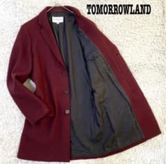 トゥモローランド ウールチェスターフィールドコート 比翼ボタン Mサイズ トゥモローランド ウールチェスターフィールドコート 比翼ボタン Mサイズ
