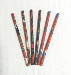 和紙　和柄　木製鉛筆　6本セット
