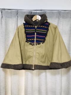 グリーンレーベルで買いました‼️赤ちゃんだったらお包み風に。130子供ポンチョのサムネイル