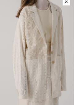 【Eaphi】PATCHWORK EMBROIDERY LACE JACKETのサムネイル