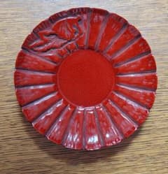 朱塗り 茶托 伝統工芸品のサムネイル