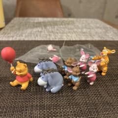 くまのプーさん カプセルトイ　ならぶんです　10点セットのサムネイル