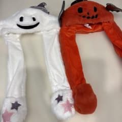 ハロウィン ぴこぴこ帽子 おばけ カボチャ 2点セット　54cmのサムネイル