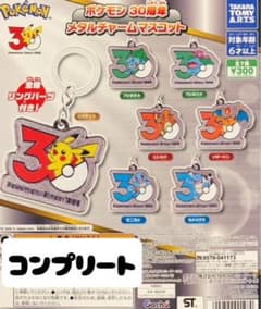 ポケモン 30周年 メタルチャームマスコット 全7種 コンプリートのサムネイル