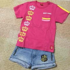 BABYDOLL 140 Tシャツ ピンク ベビドのサムネイル
