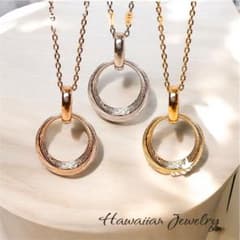 新商品 希少 ハワイアンジュエリー ネックレス サークル □ペアで大幅 