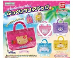 サンリオキャラクターズ ぷっくりクリアバッグ ガチャのサムネイル