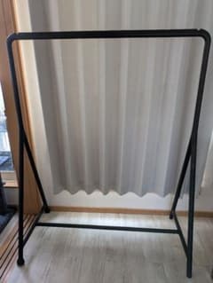 IKEA トゥルボー ハンガーラック ブラック 屋内屋外 - メルカリ
