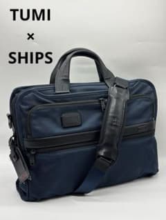 トゥミ SHIPS ブリーフケース 2WAY ネイビー ショルダー アルファ2