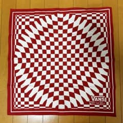 VANS OFF THE WALL 赤白 チェッカーバンダナ ヴィンテージ レアのサムネイル