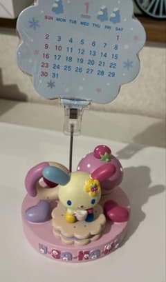 平成レトロ　ウサハナカレンダークリップ　スタンド　置物　可愛い　当時品　サンリオ 平成レトロ ウサハナカレンダークリップ スタンド 置物 可愛い