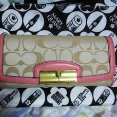 COACH*長財布*ピンクのサムネイル