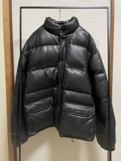 90s EDWIN SPORTS レザーダウンジャケットのサムネイル