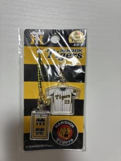 祝連覇！阪神タイガース 藤川球児 ユニフォーム根付 キーホルダーのサムネイル
