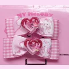 平成女児 量産型 姫系 ヘアピン ヘアアクセ ヘアクリップ ピンク