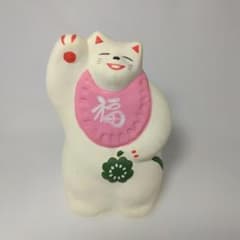 工房　輪葉葉　招き猫　湯布院　福ねこ　桃　A061 工房 輪葉葉 招き猫 湯布院 福ねこ 桃 A061 - メルカリ