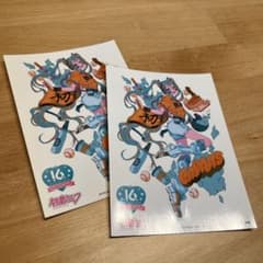 初音ミク　読売巨人ジャイアンツ　コラボステッカー２枚セットのサムネイル