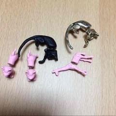動物ピアス５個のサムネイル