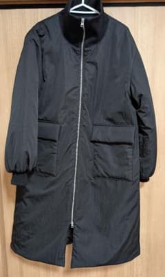 シープ様専用　AlC.撥水加工リブカラー中綿ロングコート☆ブラックのサムネイル