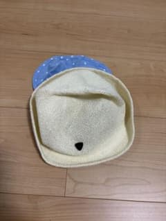 ベビー用 ニットハット アイボリー 星柄のサムネイル