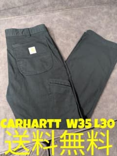 極上】Carhartt ワーク ペインターパンツ W35 L30 黒 - メルカリ