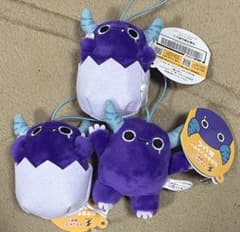 ラウンドワン限定 泣き虫モンスター あいく マスコットぬいぐるみ 3体セット