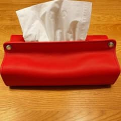 カリモク 本革ティッシュカバー - メルカリ