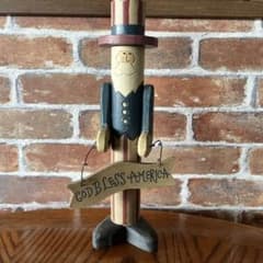 アメリカンカントリー シャビーな 立て看板 アンクルサム風 ヴィンテージ　 雑貨 m38247811200_1.jpg?1715834954