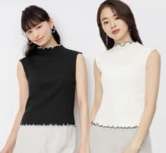 メローネック ノースリーブ ニット 2色セット　GUのサムネイル