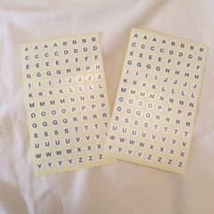 アルファベットシールのサムネイル