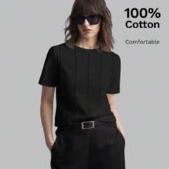 SHEIN ブラック 半袖 Tシャツ Sサイズのサムネイル